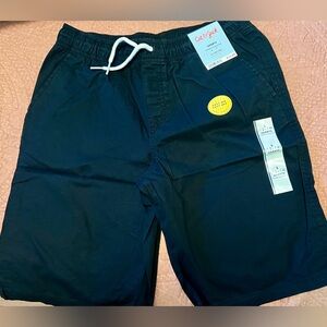 Two Pairs of navy blue Cat & Jack kids drawstring shorts
